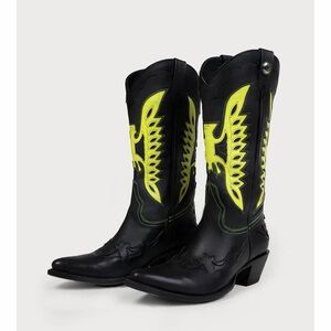 BRAND NEW Mezcalero Hannah Neon Midnight Cowboy Boots, Women’s 8.5